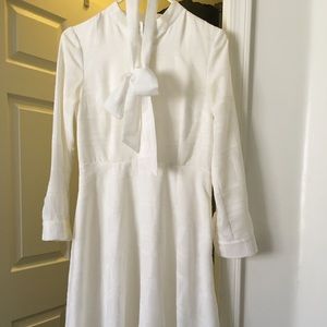 White ModCloth midi dress